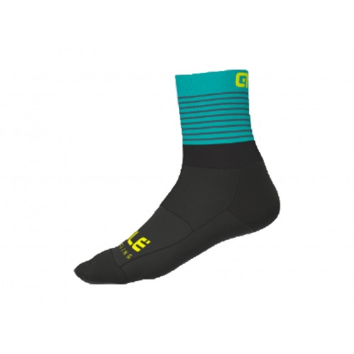 ALÉ Linea Piuma Socks - Black/ Turquoise