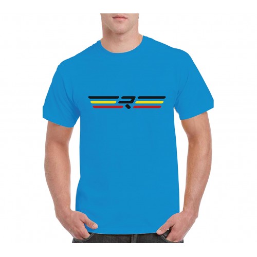 Ridley Men's Casual Short Sleeve T-Shirt - Belgian Blue