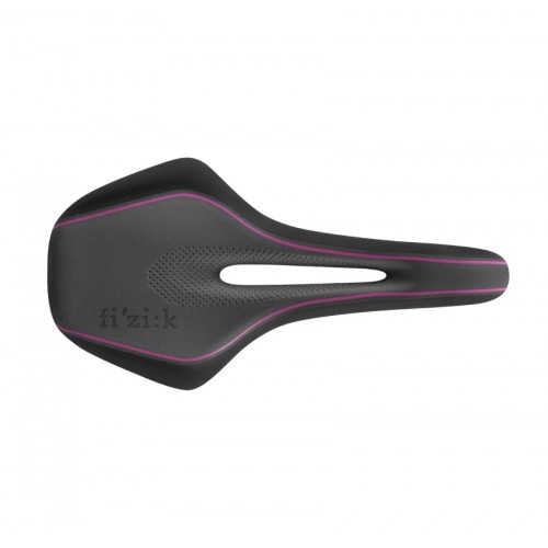 Fizik Luce Carbon Braided Women's Saddle -  Anthracite/Pink